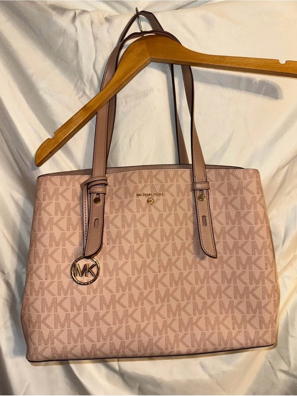 Michael Kors Blush Pink MK Signature Tote
